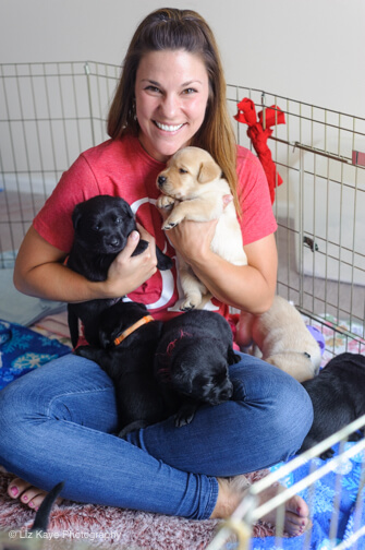 Who doesn't like a lap full of puppies?