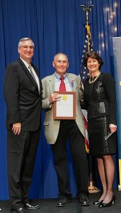 Steve Ferguson accepts the Half Century Award on behalf of Cook.